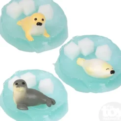 The Toy Network 3" Arctic Iceberg Harp Seal Slime