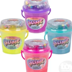New The Toy Network 2.5" Bucket Neon Mix-In Slime