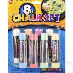 Clearance The Toy Network 7.5" Chalk Set 8 Pieces