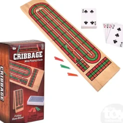 Best The Toy Network 14.5" Cribbage Box Set