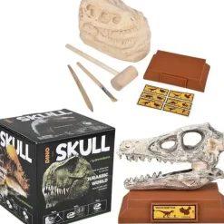 Sale Adventure Planet 6.5" Dinosaur Skull Excavation Dig Kit Velociraptor