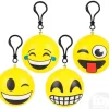 The Toy Network 2.75" Emoticon Squish Backpack Clip