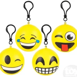 The Toy Network 2.75" Emoticon Squish Backpack Clip