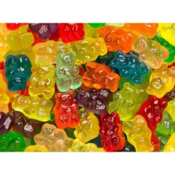 Hot Albanese Confectionery 12 Flavor Gummi Bears 7.5 oz Peg Bag