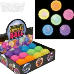Sale The Toy Network 2.5" Light-Up Crystal Bouncy Ball Assorted Colors