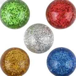 The Toy Network 1.75" Light-Up Glitter Hi Bounce Ball
