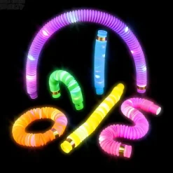New The Toy Network 8" Light-Up Pop Fidget Tube-Carded