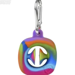 Discount The Toy Network 1.75" Mini Snapperz Fidget Toy Keychain Rainbow