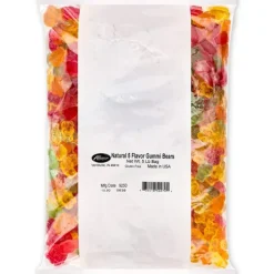 Clearance Albanese Confectionery 5 Natural Flavor Gummi Bears 5 lb. Bag