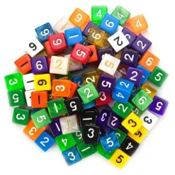 New Legacy Dice 100+ Pack of Random D6 Polyhedral Dice in Multiple Colors