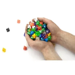 Hot Legacy Dice 100+ Pack of Random D8 Polyhedral Dice in Multiple Colors