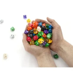 Hot Legacy Dice 100+ Pack of Random D10 Polyhedral Dice in Multiple Colors