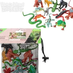 New Adventure Planet 12 Piece Jungle Mesh Bag Play Set