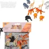 Hot Adventure Planet 12 Piece Safari Kids Mesh Bag Play Set