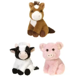 New Fiesta Toy 7” Pig, Highland Cow, or Donkey