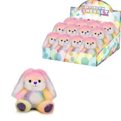Outlet Fiesta Toy 6" Rainbow Sherbet Sitting Bunny
