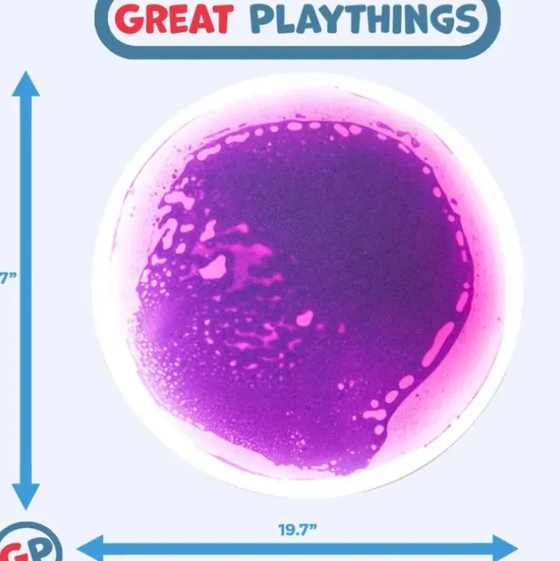 Discount Great Playthings 19.7" Round Liquid Sensory Floor Tile