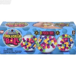 Hot The Toy Network 2.33" Squeezy Molecule Ball 3 Piece Set