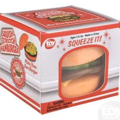 Discount The Toy Network 3" Squish And Stretch Hamburger