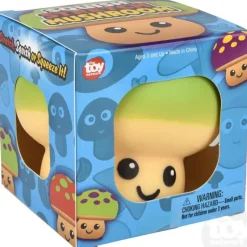 New The Toy Network 3.25" Squish And Stretch Mushroom
