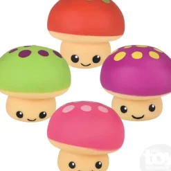 New The Toy Network 3.25" Squish And Stretch Mushroom