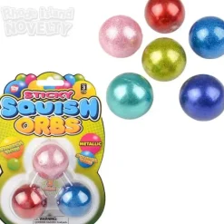 Outlet The Toy Network 1.6" Squish Sticky Metallic Orbs 3 Pack