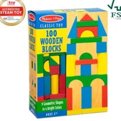 Discount Melissa u0026 Doug 100 Wooden Blocks