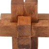 New The Toy Network 1.75" Wooden Brainteaser