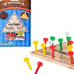 Clearance The Toy Network 4.5" Wooden Triangle Game