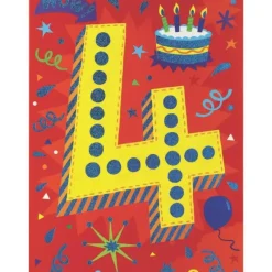 Sale Peaceable Kingdom Age 4 Lettering Foil Card