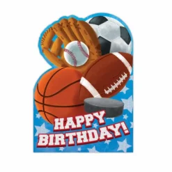 Clearance Peaceable Kingdom All Star Foil Birthday Card