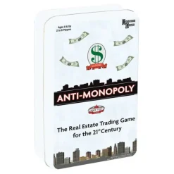 University Games Anti-Monopoly Travel Tin