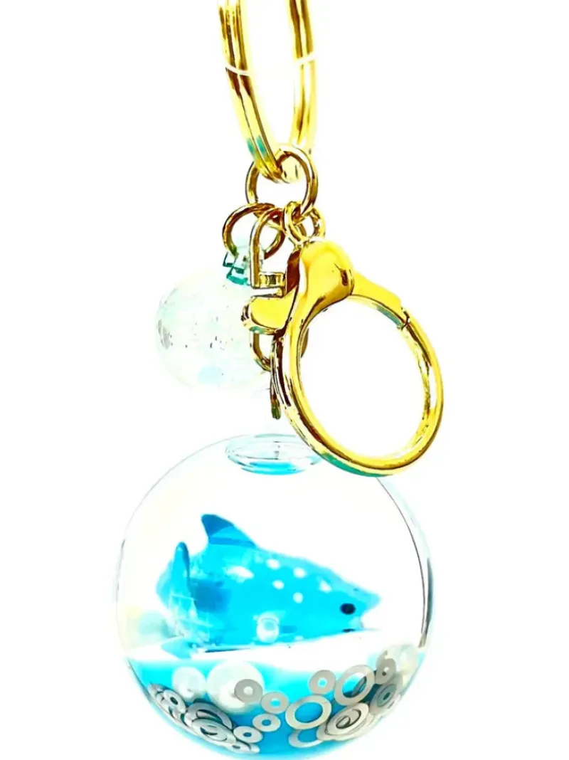Hot BC Mini Assorted Sea animal Orb Floaty Key Charm