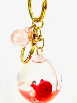 Hot BC Mini Assorted Sea animal Orb Floaty Key Charm