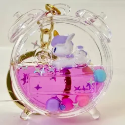 New BC Mini Assorted Unicorn Clock Floaty Key Charm