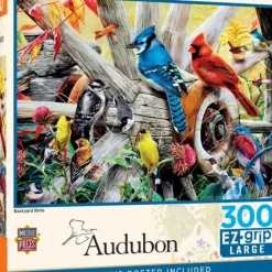 Best MasterPieces Audubon - Backyard Birds - 300 Piece EZGrip Puzzle