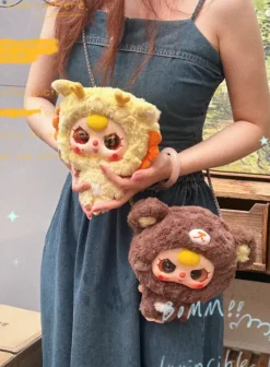 Idako Baby Three Big Head Baby Zipper Bag Plush Series Blind Box