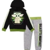 Childrens Apparel BABY YODA Boys 4-7 2PC Fleece Hoodie Set