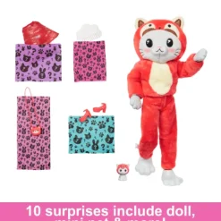 New Mattel Barbie Cutie Reveal - Kitten as Red Panda