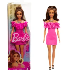 Discount Mattel Barbie Fashionista Doll - Pink Ruffle Dress