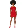 New Mattel Barbie Fashionista Doll #221 - Natural Black Hair & Red Dress