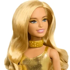 Clearance Mattel Barbie Fashionista Doll #222 - Petite with Blonde Hair & Golden Jumpsuit