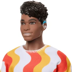 Hot Mattel Barbie Ken Fashionistas Doll #220 - Wavey Striped Shirt/Blue Shorts
