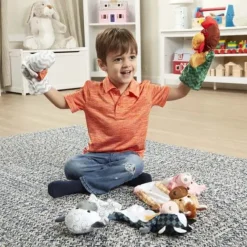Hot Melissa u0026 Doug Barn Buddies Hand Puppets 6 Piece