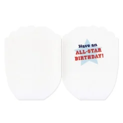 Discount Peaceable Kingdom Baseball Glove Die Cut Birthday Cards