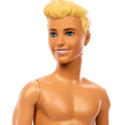Online Mattel Beach Ken Doll - Geometric Blue & Pink Trunks
