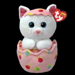 Outlet TY Bean Boo's - Giggles Cat in Egg - 6" Small