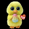 New TY Bean Boo's - Marigold Yellow Chick - 6" Small
