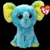 Clearance TY Bean Boo's - Trunkles the Blue Elephant - 6" Small