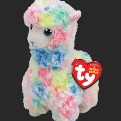 Clearance TY Beanie Baby - Lola Multicolor Llama - 8" Small